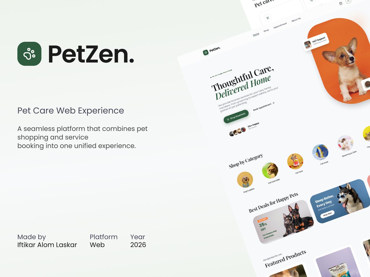PetZen — Pet Care Web Experience