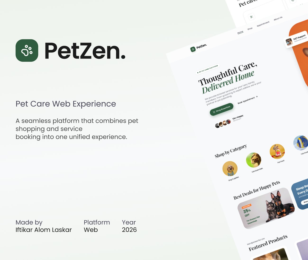 PetZen — Pet Care Web Experience