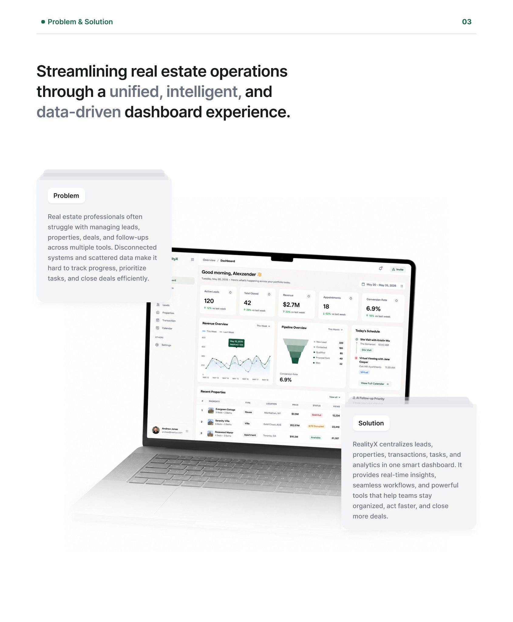 RealityX — Problem & Solution