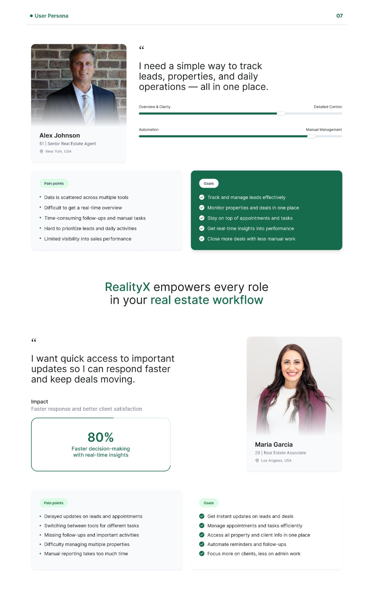 RealityX — User Persona