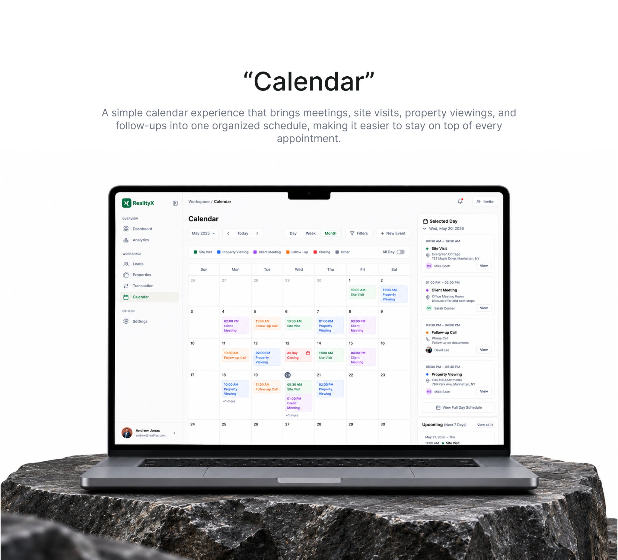 RealityX — Calendar